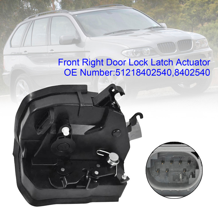 2000-2006 BMW X5 E53 Front Right Door Lock Latch Catch Actuator 51218402540 Generic