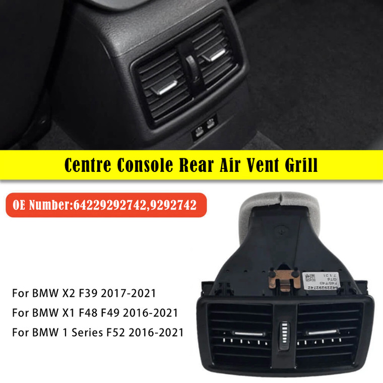2016-2021 BMW 1 Series F52 Centre Console Rear Air Vent Grill 64229292742 9292742 Generic