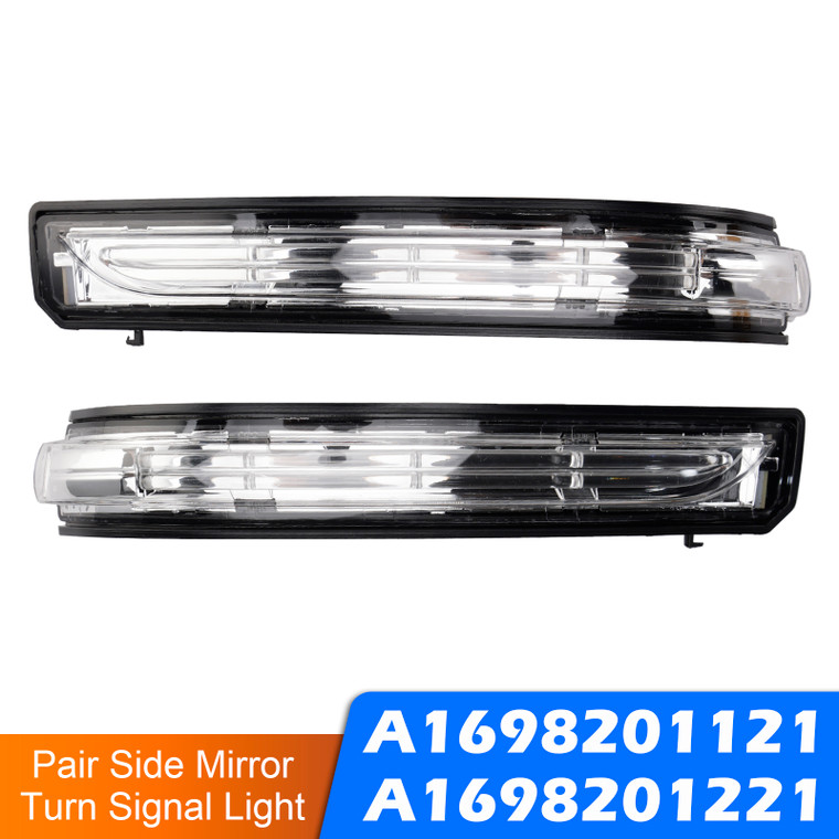 2008-2012 Mercedes-Benz A-Class W169 Pair Side Mirror Turn Signal Light A1698201121 A1698201221 Generic