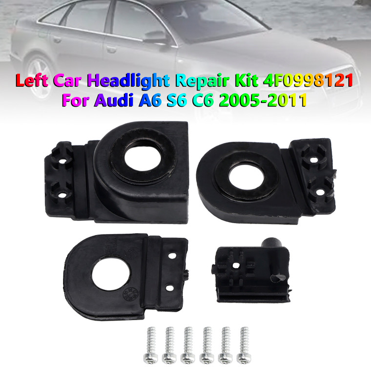 2005-2012 Audi A6 / S6 C6 Left Car Headlight Repair Kit 4F0998121 Generic