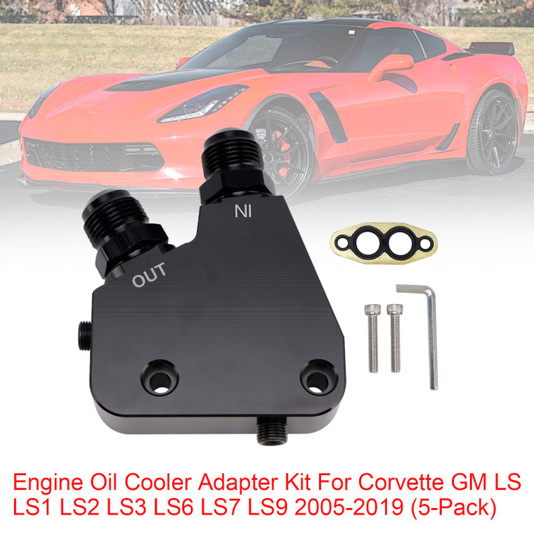1997-2019 Corvettes C5, C6, C7 Engine Oil Cooler Adapter Kit Generic