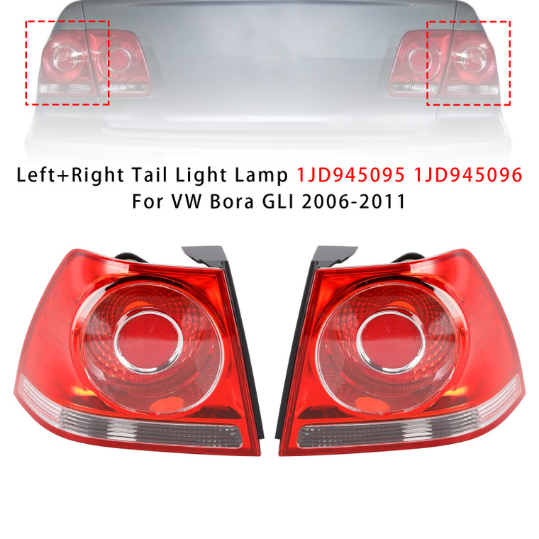 2006-2011 VW Bora GLI Left+Right Tail Light Lamp 1JD945095 1JD945096 Generic