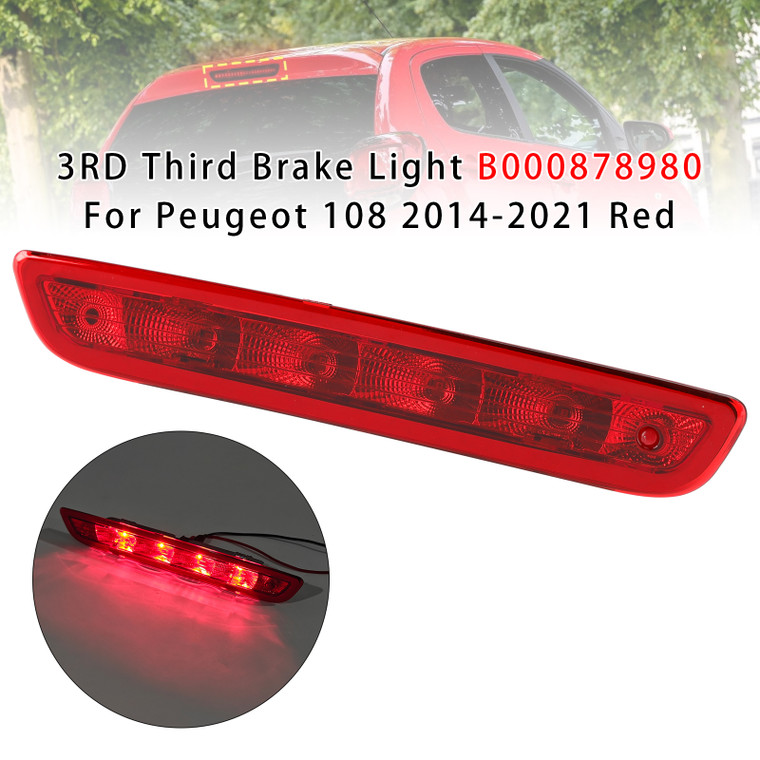 2014-2021 Aygo 3RD Third Brake Light B000878980 Red Generic