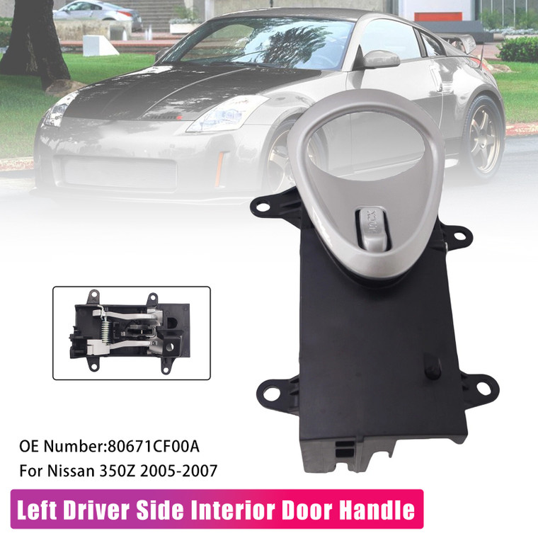 2005-2007 Nissan 350Z Interior Door Handle Left Driver Side 80671-CF00A Generic
