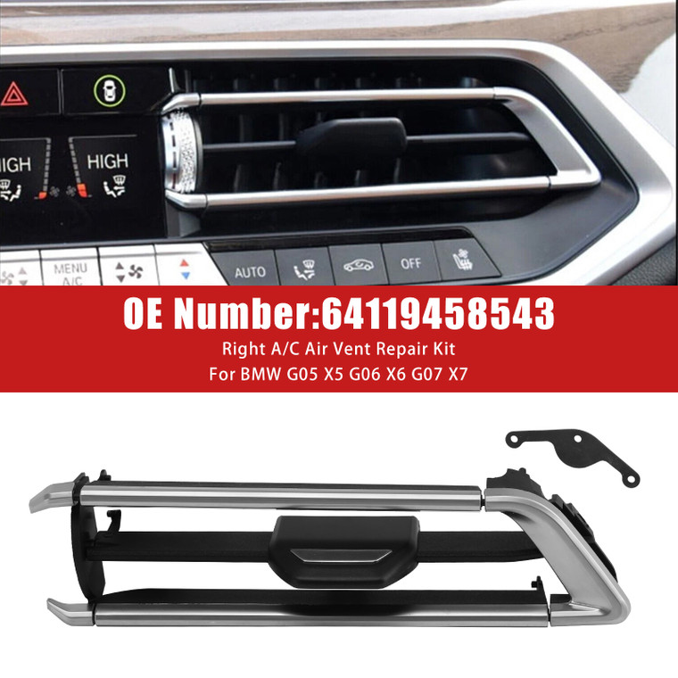 2019-2021 BMW G05 G06 G07 X5 X6 X7 Right A/C Air Vent Repair Kit 64119458543 Generic