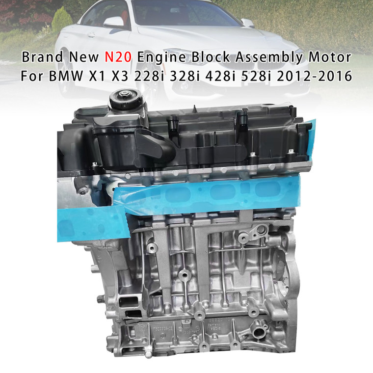 2012-2016 BMW X1 X3 228i 328i 428i 528i N20 Engine Block Assembly Motor 1100-2297122 Generic