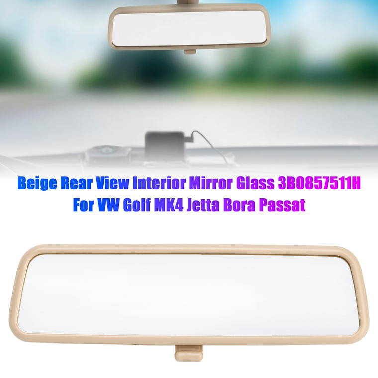 Skoda Fabia Octavia Superb Rear View Interior Mirror Glass 3B0857511G Beige Generic