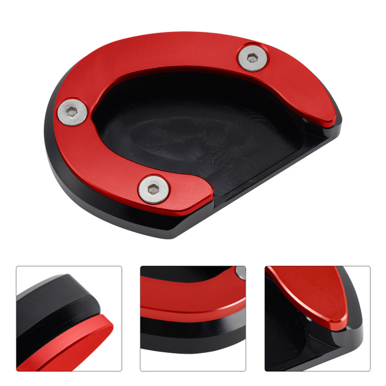 Kickstand Enlarge Plate Pad fit for Bonneville Bobber T100 T120 18-20 Red