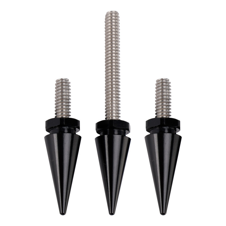 2014-2025 3x Spike Windshield Bolts in Black For Touring Electra Glide Street Glide Generic