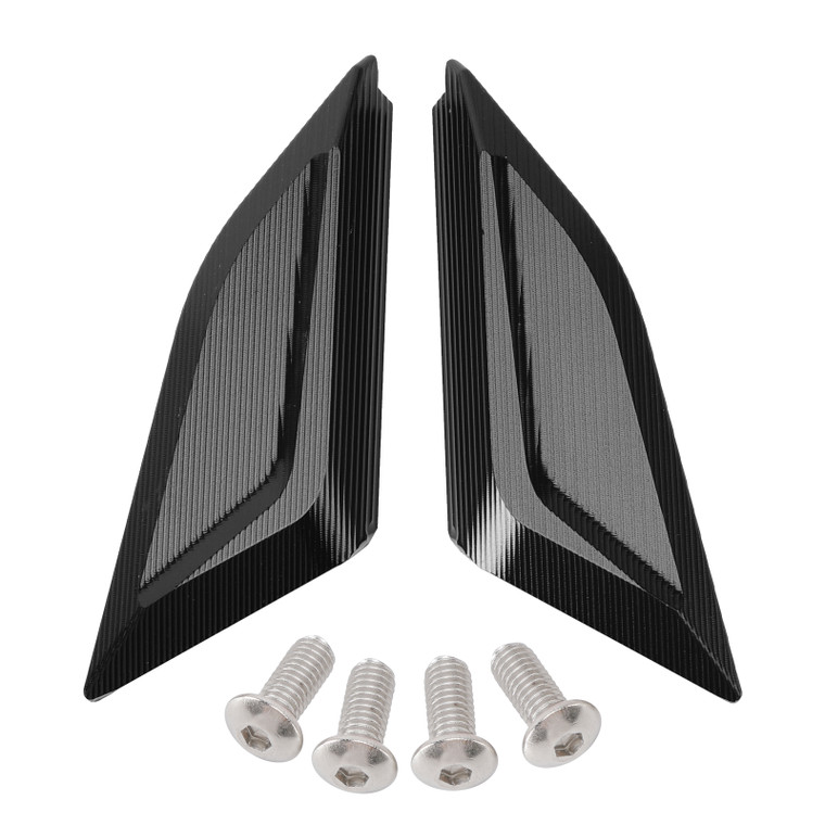 2018-2024 Ducati Panigale V2 V4 CNC Racing Mirror Block Off Blanking Plates Black Generic