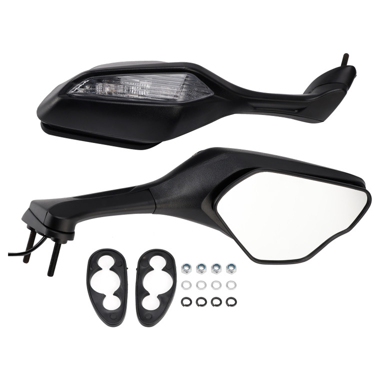 2017-2026 Honda CBR 1000RR Rear View Mirrors with Turn Signal Left and Right 88100-MKF-D40 Black Generic