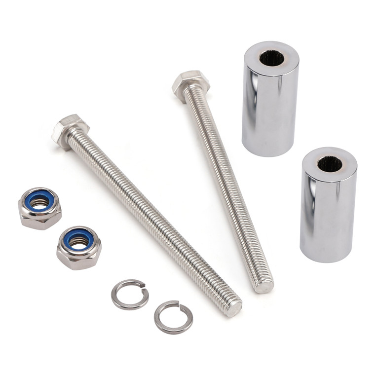 1987-2021 Kawasaki Vulcan 800 900 1500 Nomad 1600 2000 CNC 2" inch Handlebar Risers Silver Generic