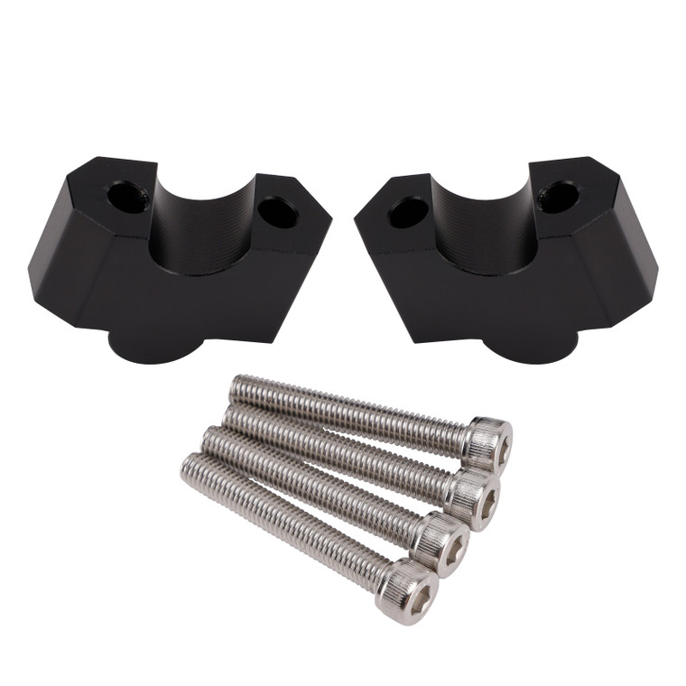 2003-2013 Kawasaki Z-750 Z750S Z750R Z1000 CNC Handlebar risers 20mm up Black Generic