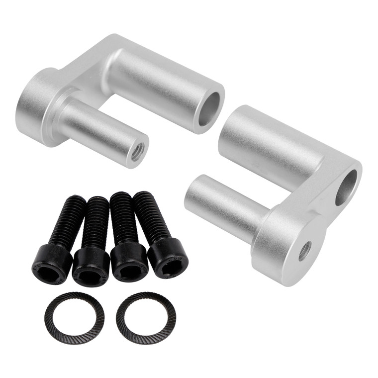 2014-2024 BMW R1200RT R1250RT CNC Handlebar risers 42mm up Silver Generic