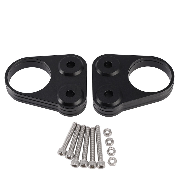 2008-2020 Suzuki GSX1300R Hayabusa Front Lowering Block Handlebar Risers Black Generic