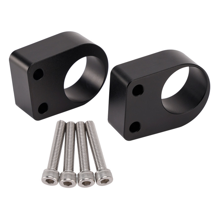 2008-2017 Kawasaki Ninja 250R 300 CNC Handlebar risers 25mm with offset 13mm Black Generic