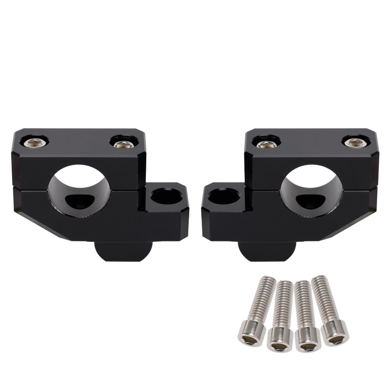 Black Handlebar risers with offset 20mm for 390 790 890 1290 Adventure 2019-2024