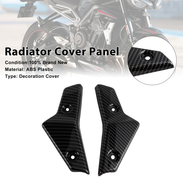 2020-2022 Triumph Street Triple 765 R/RS Radiator Cover Panel Carbon Generic