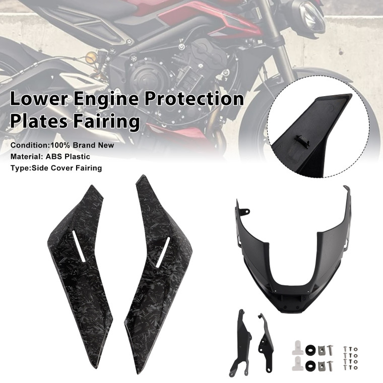 2023-2025 Triumph Street Triple 765 R/RS Lower Engine Protection Plates Fairing Forge Generic