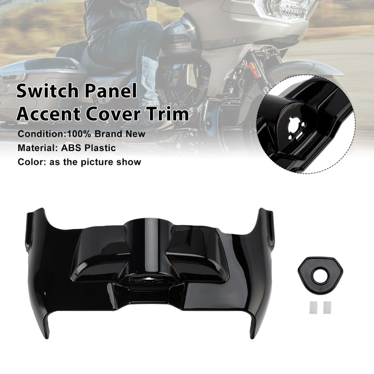 2023-2025 Harley Touring Electra Street Glide Switch Panel Accent Cover Trim Black Generic