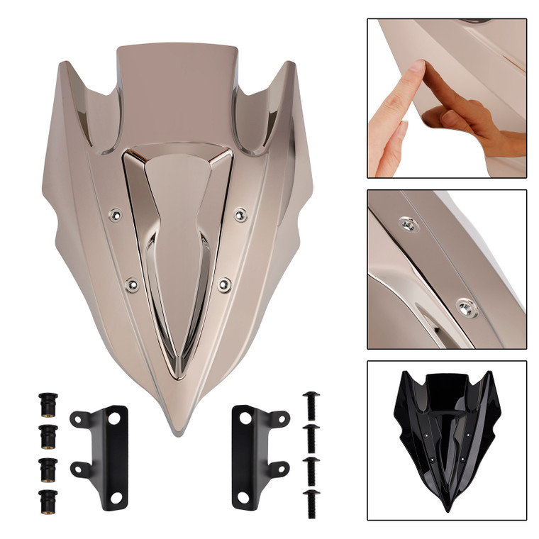 2024-2025 KAWASAKI Z500 Windshield Windscreen Chrome Generic