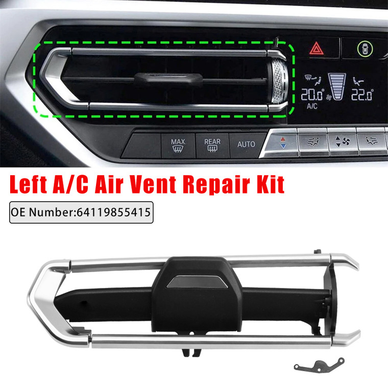 2022 BMW X3 X4 G01 G02 Left A/C Air Vent Repair Kit 64119855415 Generic