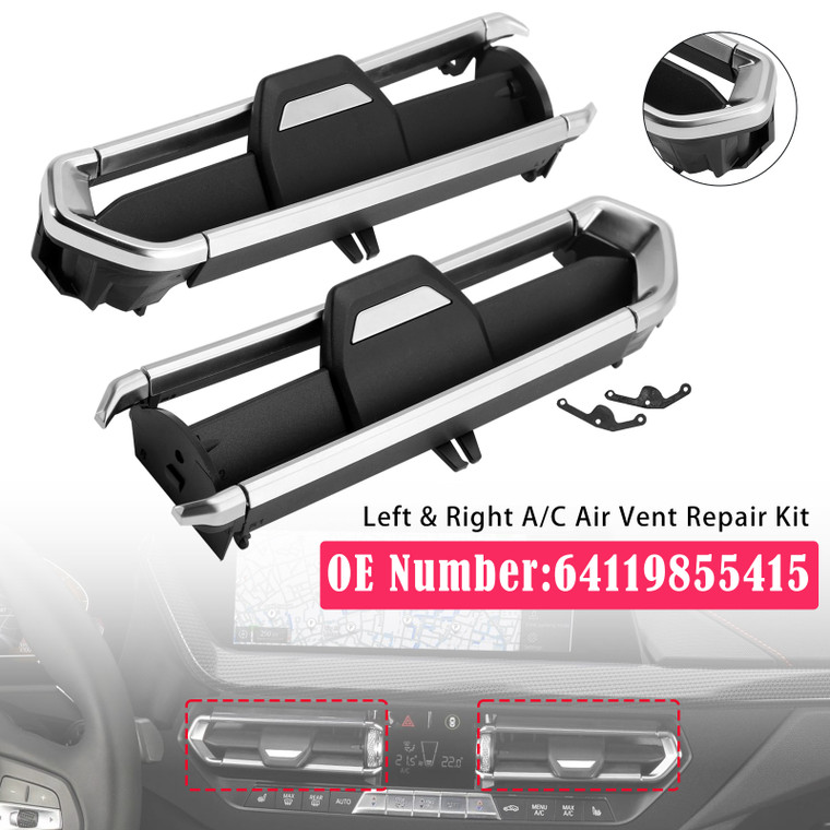 2022 BMW X3 X4 G01 G02 Left & Right A/C Air Vent Repair Kit 64119855415 Generic