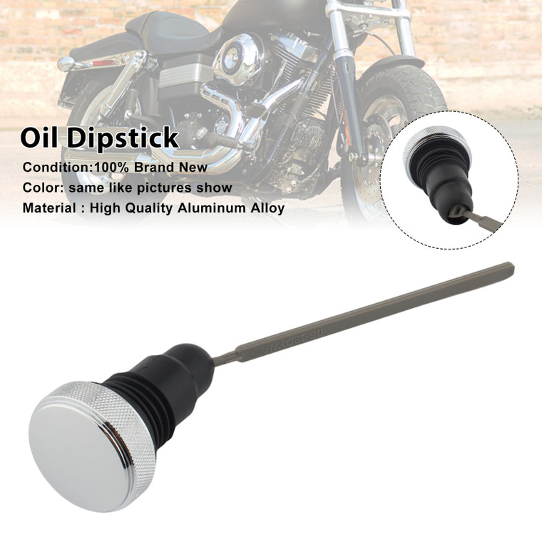 2006 Harley-Davidson Super Glide Injected Oil Dipstick Tank Cap Plug 0710-0153 Silver Generic
