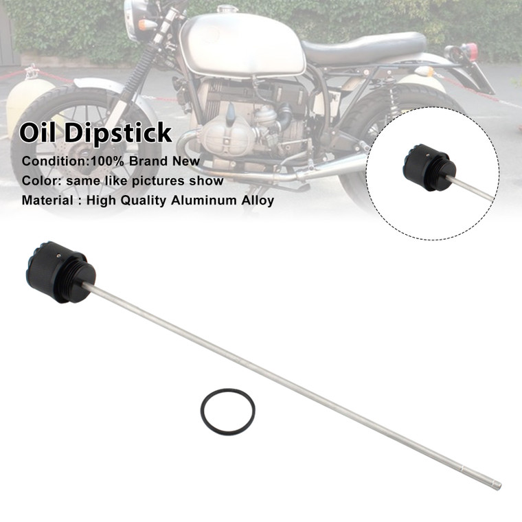 1978-1996 BMW R45 65 80 100 R45 R65 R80 R100 Oil Dipstick Plug Black Generic