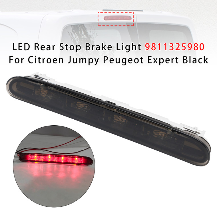2016-2024 Peugeot Expert Iv Traveller LED Rear Stop Brake Light 9811325980 Black Generic