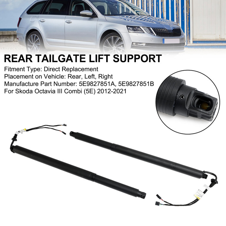 2012-2021 Skoda Octavia III Combi (5E) 2* Rear Tailgate Lift Support 5E9827851A Generic
