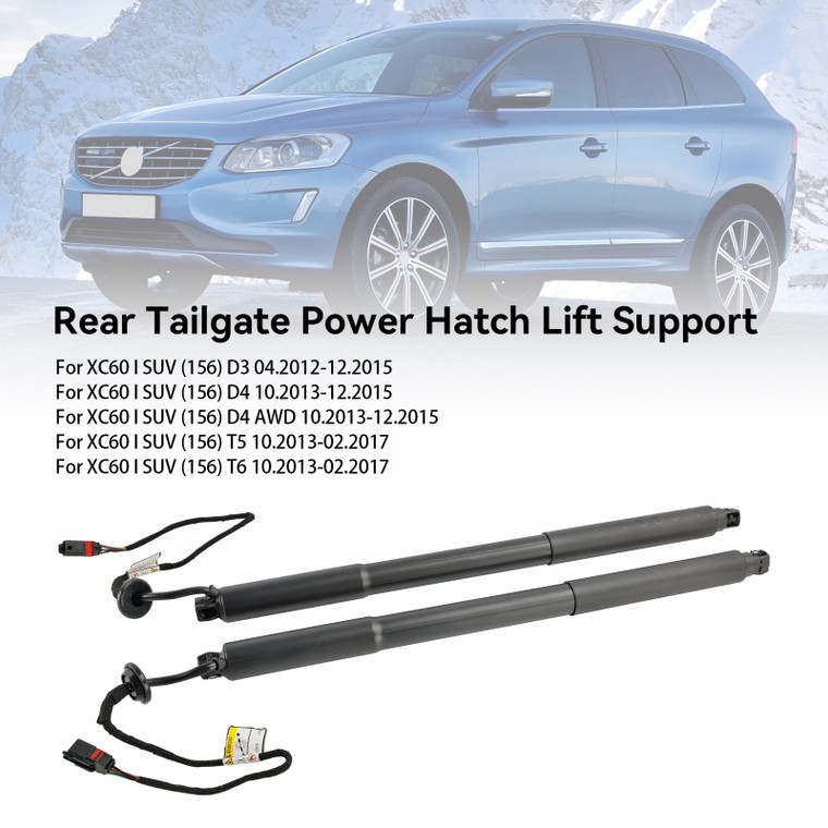 2012-2017 Volvo XC60 I SUV 2* Rear Tailgate Lift Support 31298577 Black Generic