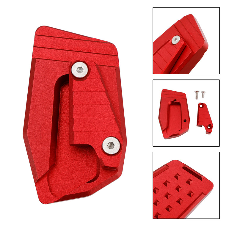 2017-2025 BMW K1600 Kickstand Side Stand Extension Pad Red Generic