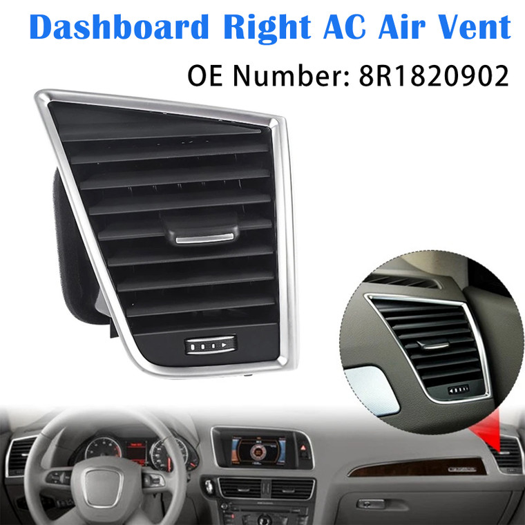 2009-2017 Audi Q5 SQ5 Front Right Dash A/C Air Vent Outlet Assembly 8R1820902 Generic