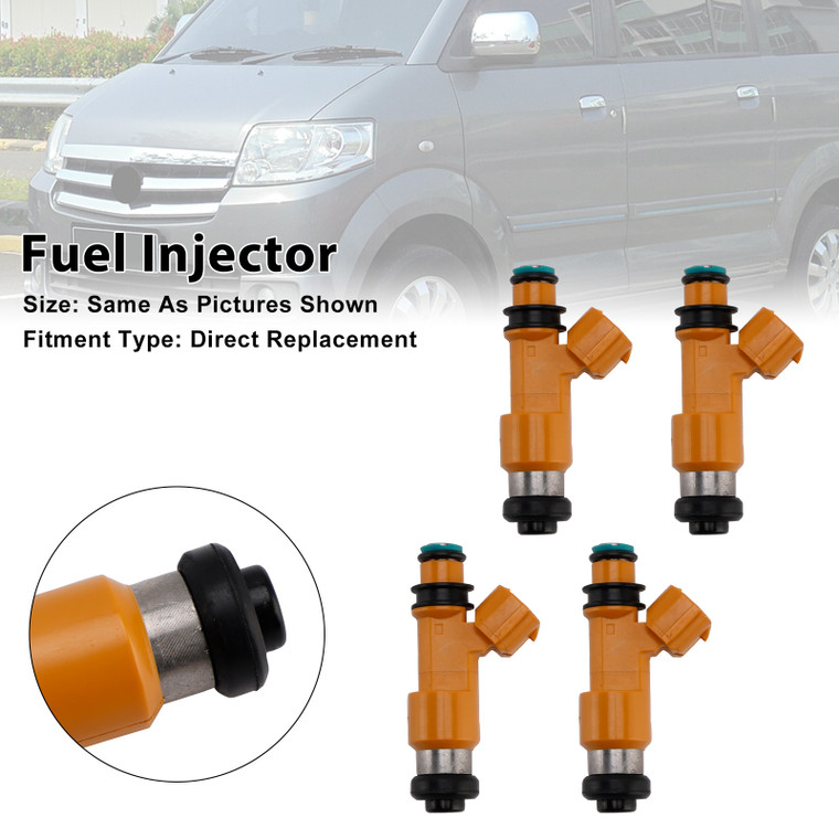 Suzuki APV Suzuki Futura 1500cc SL415 Euro II 4Pcs Fuel Injector 15710-61J00 Generic