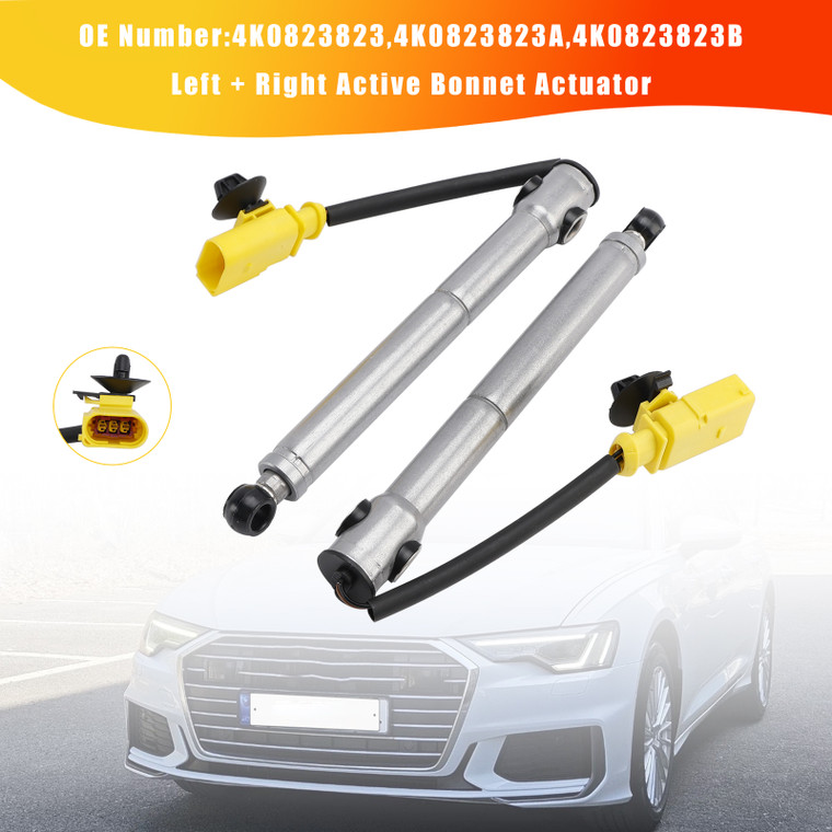 2018-2021 Audi A6 C8 Left+Right Side Active Bonnet Actuator 4K0823823 Generic