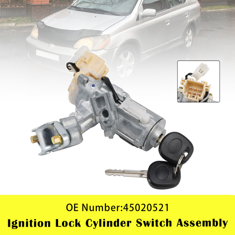 2000-2005 Toyota Echo Ignition Lock Cylinder Switch Assembly 45020521 Generic