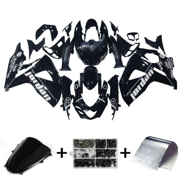 2009-2016 Suzuki GSXR 1000 Black Jordan Racing Amotopart Fairings Customs Fairing