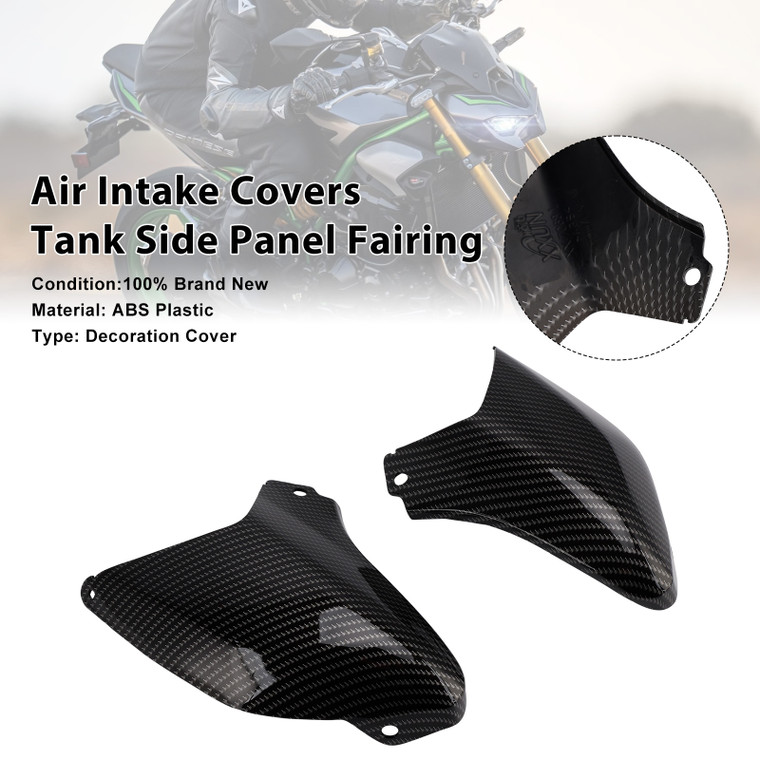 2025-2026 Kawasaki Z900 Air Intake Covers Tank Side Panel Fairing Carbon Generic