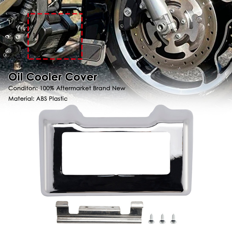 2011-2016 Harley Touring and Trike Oil Cooler Cover Chrome Generic