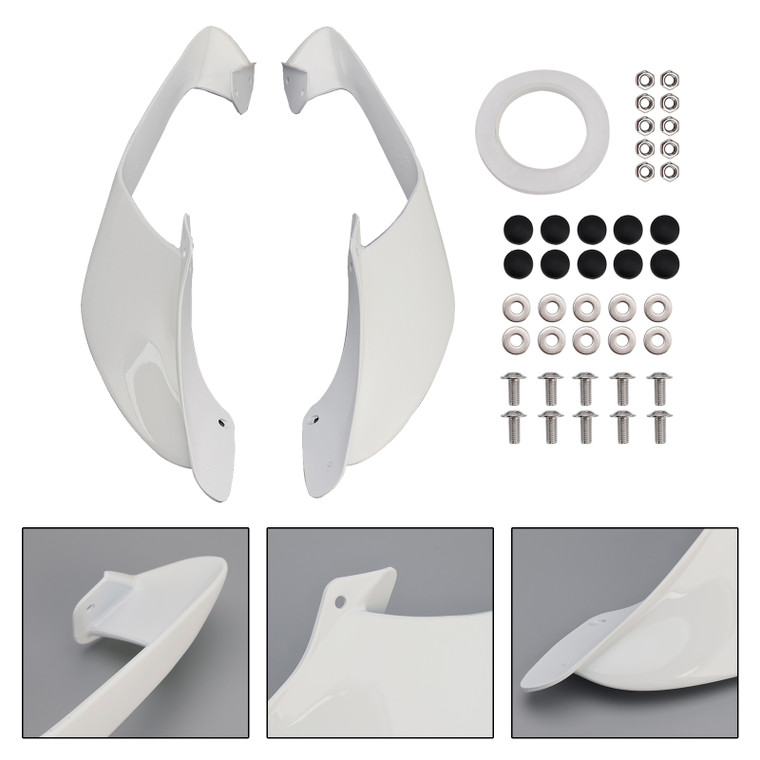 2021-2024 Yamaha YZF R1 R1M Front Side Winglets White Generic