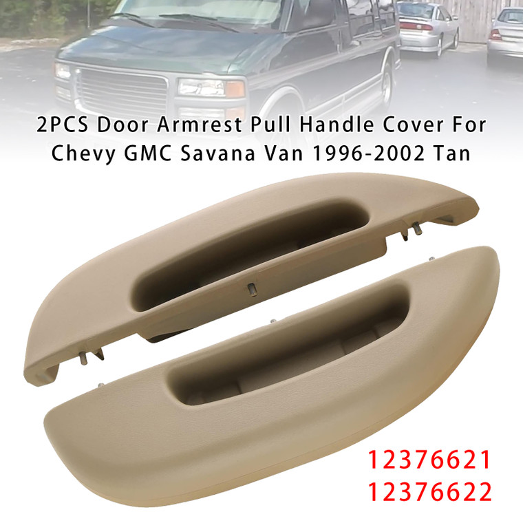 1996-2002 GMC Savana 1500 2500 3500 2PCS Door Armrest Pull Handle Cover Generic