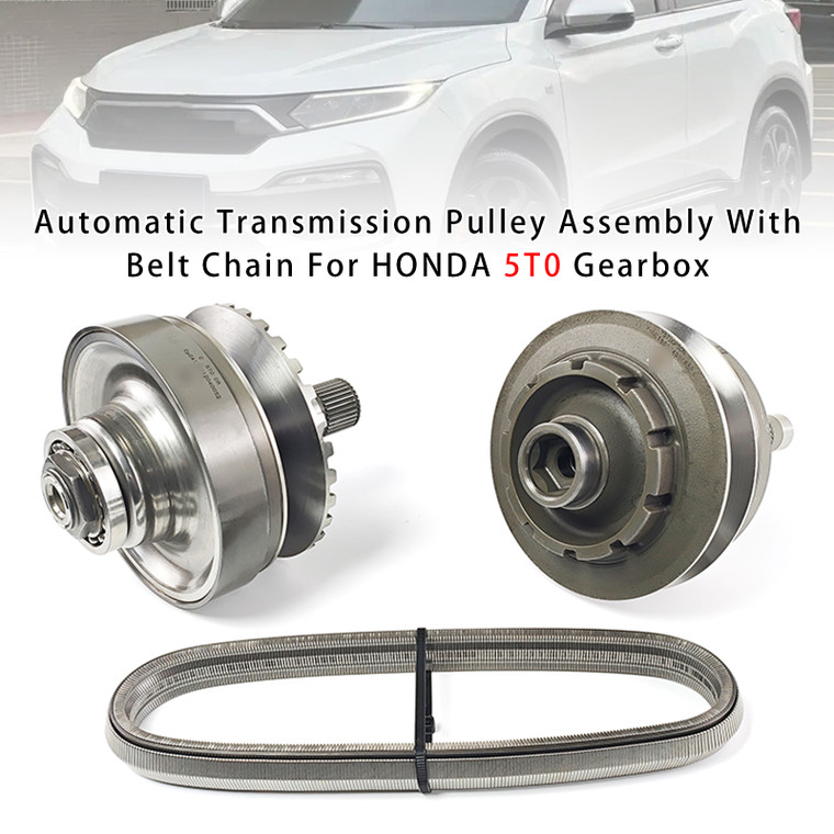 Automatic Transmission Pulley Assembly With Belt Chain For HONDA 5T0 Gearbox