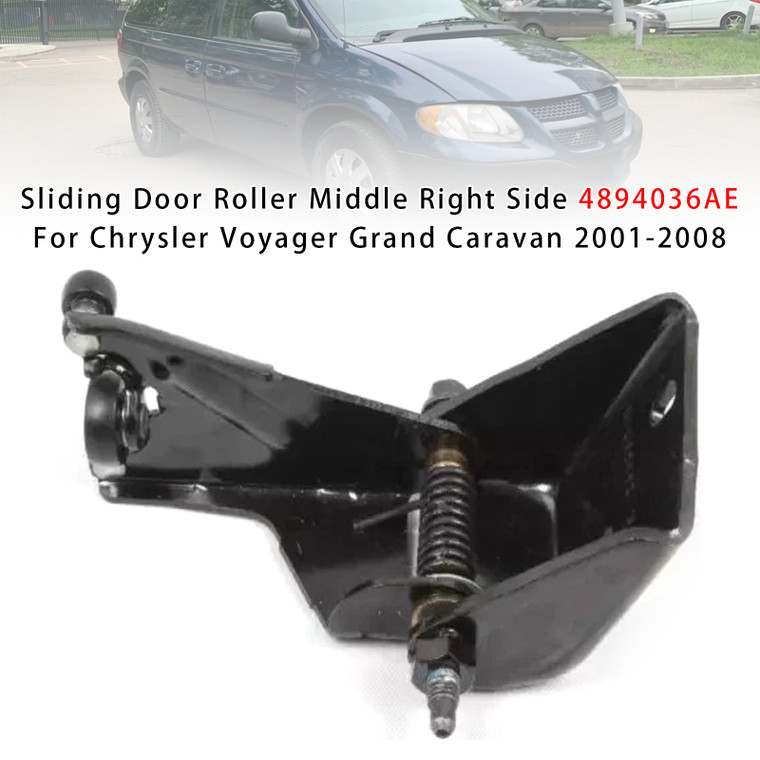 2001-2007 Dodge Caravan Sliding Door Roller Middle Right Side 4894036AE Generic