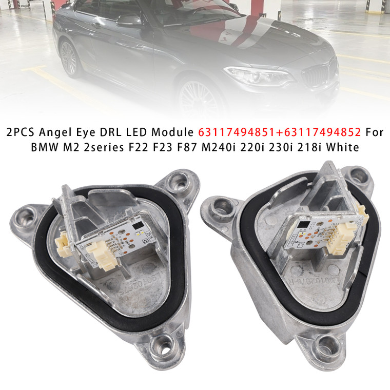 BMW F87 F22 F23 2PCS Angel Eye DRL LED Module 63117494851 63117494852 Generic