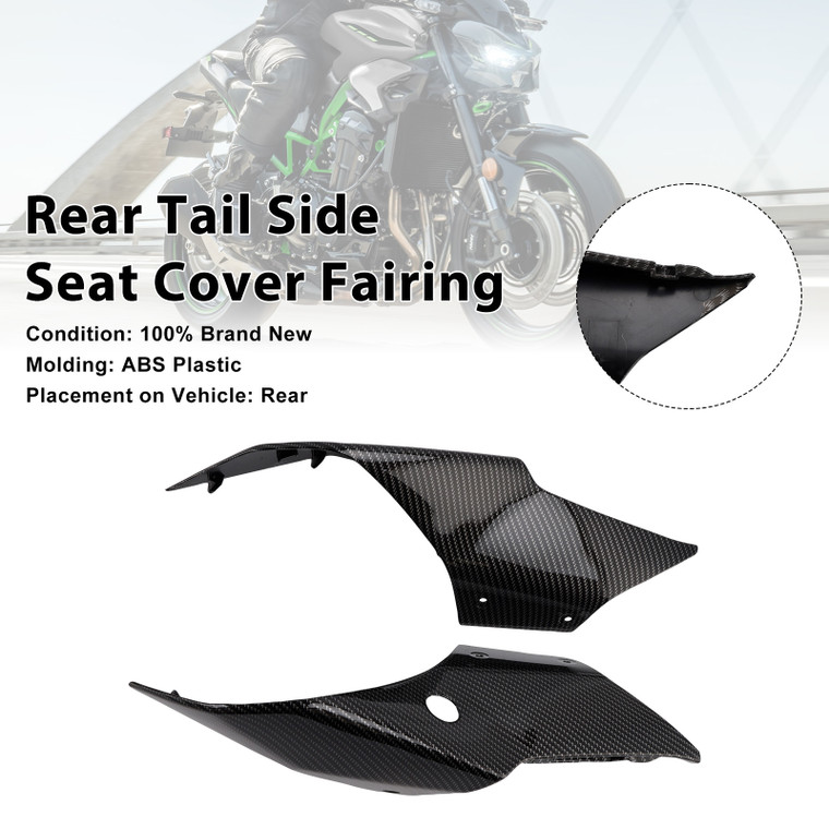 2025-2026 Kawasaki Z900 Rear Tail Side Seat Cover Fairing Carbon Generic