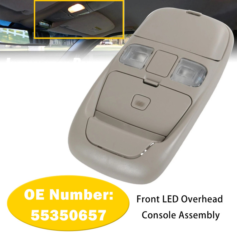 1998-2002 Dodge Ram 1500 2500 3500 Front LED Overhead Console Assembly Generic