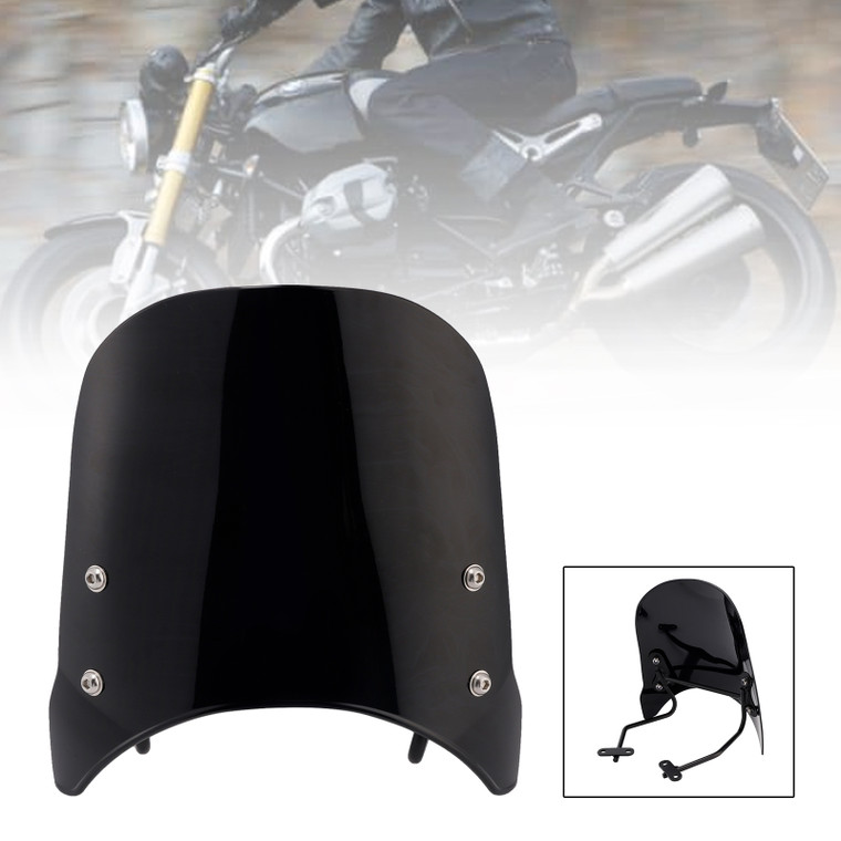 2014-2024 BMW R nineT Scrambler Windshield WindScreen Black Generic