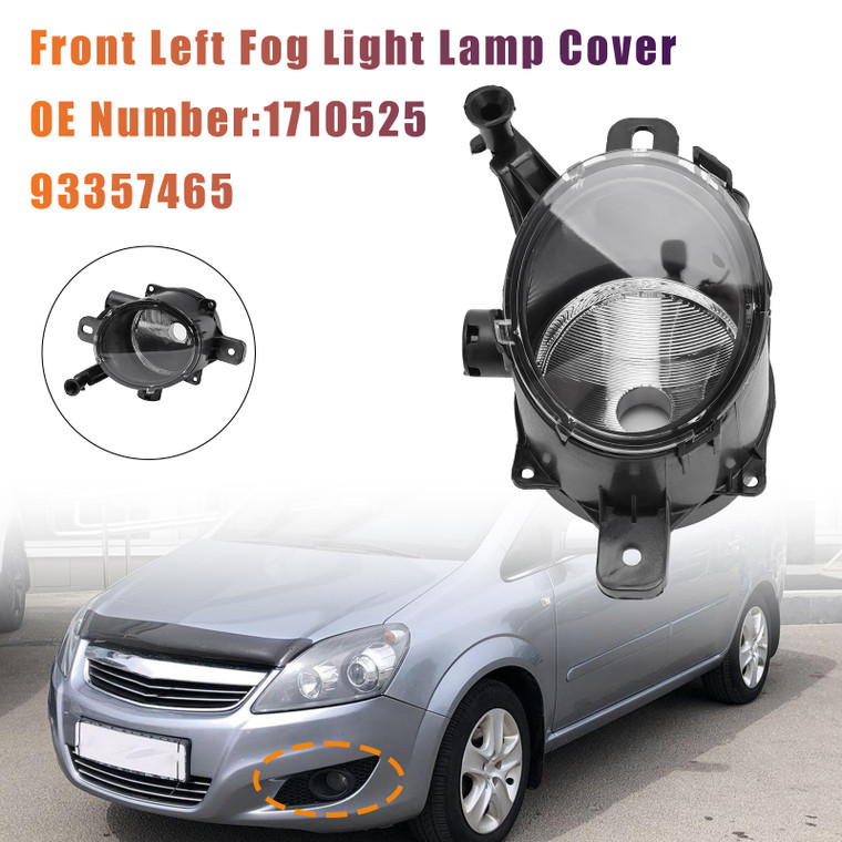 2008-2011 Opel Zafira B (A05) Front Left Fog Light Lamp Cover 1710525 93357465 Generic