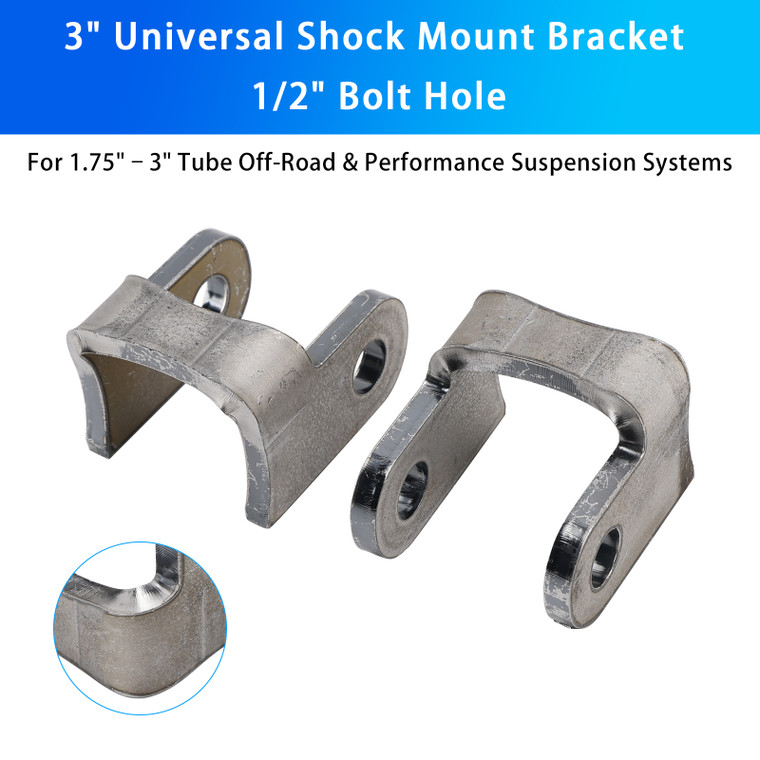 3" Universal Shock Mount Bracket 1/2" Bolt Hole For 1.75"â?" Performance Suspension